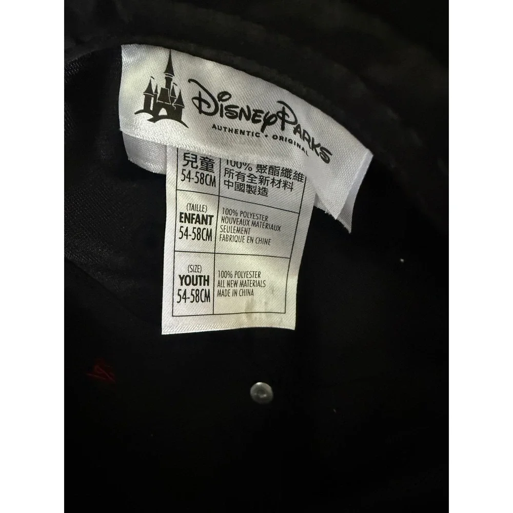 Disney Parks Girls Rhinestone Minnie Mouse Baseball Cap Youth 7-12 Bow‎ RARE
